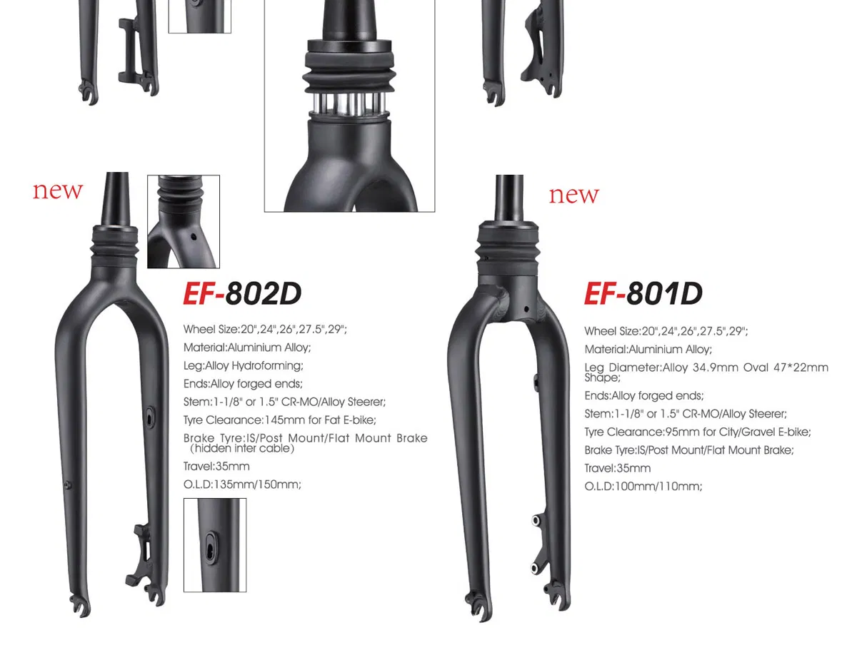 Front Suspension Fork, 20" 24" 26" 29" Wheel Size, Fork of E-Bike
