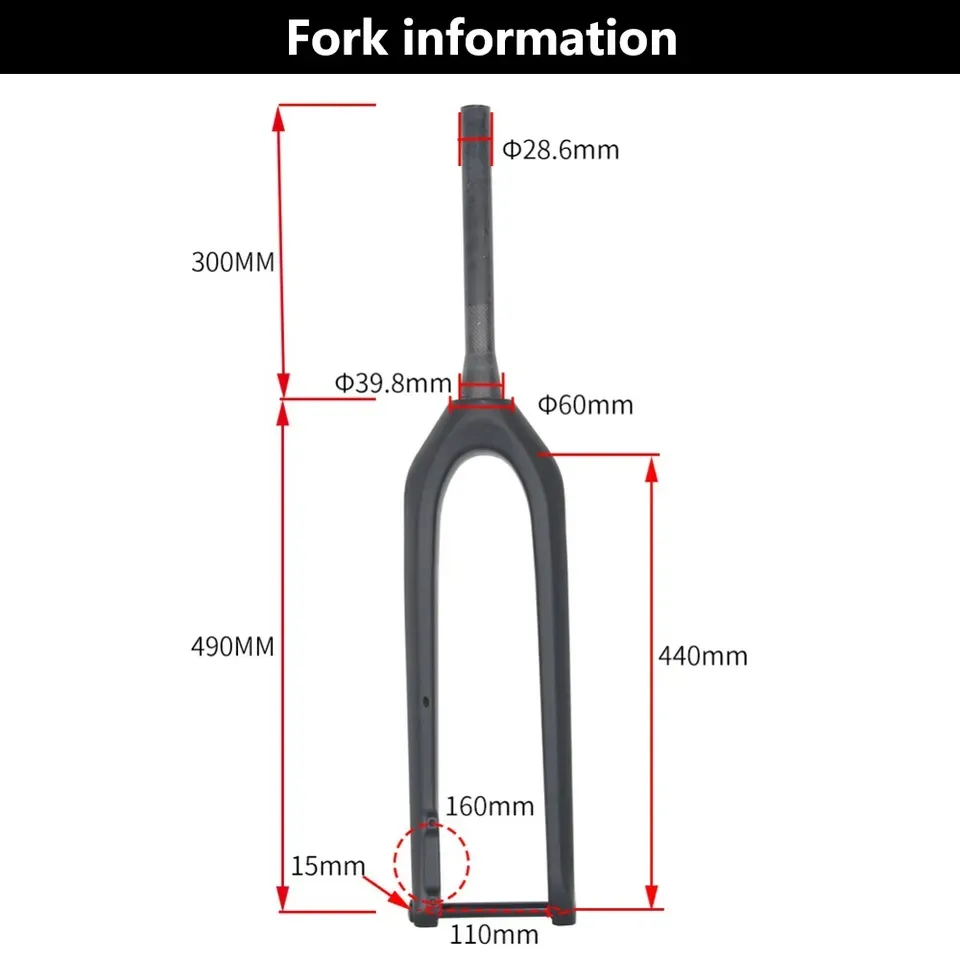 Wholesale MTB Fork 1-1/2 Tapered Bike Fork 29" Carbon Bicycle Front Fork